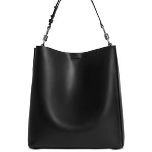 All saints captain large leather tote